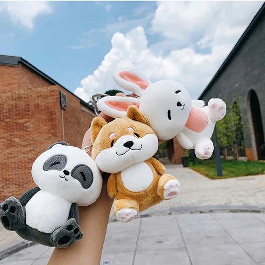 Cute Cartoon Plush Keychain